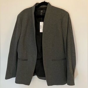 J. Crew Stretch Charcoal Grey Blazer 8 Petite